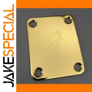 Fender Gold Neck Plate for Guitar Enhancement