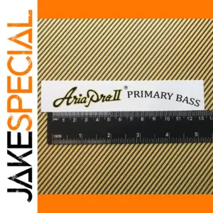 Aria Pro II Bass Guitar Headstock Decals Set