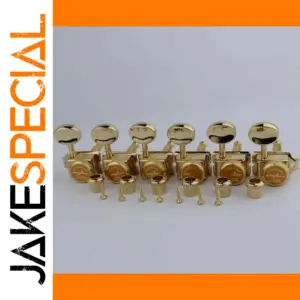Vintage Gold Lock Guitar Tuning Pegs Set