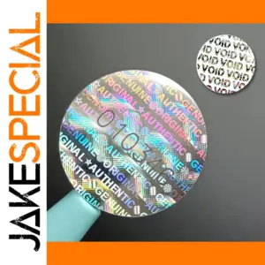 Silver Holographic Warranty Void Seals 1.5cm