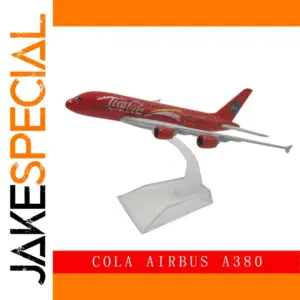 Coca-Cola Airbus A380 Model Plane Display