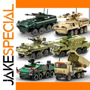 Military WW2 Dana-M2 M142 HIMARS Boxer Vehicle Building Blocks