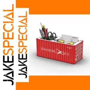 Red Shipping Container Desk Organizer