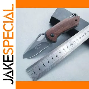 BUCK Portable Folding Knife with Serrated Blade
