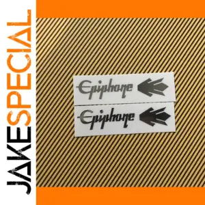 2 Pcs Epiphone 3D Metal Guitar Headstock Decals