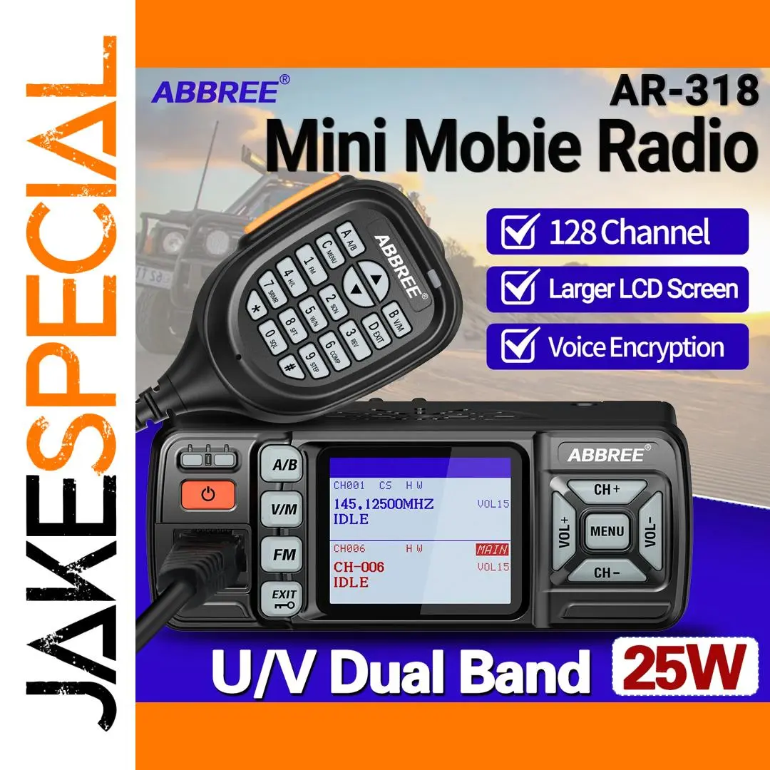 ABBREE AR-318 Dual Band Car Radio Transceiver 1 ABBREE AR-318 Dual Band Car Radio Transceiver