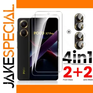 4In1 Tempered Glass Screen Protector for Xiaomi Poco X7 Pro 5G