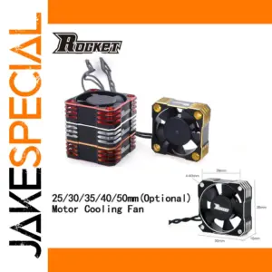RC Metal Cooling Fan for 1/10 to 1/12 Cars