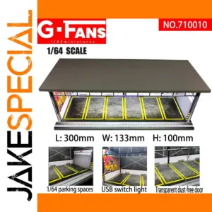 G-FANS 1/64 Scale Miniature Parking Garage