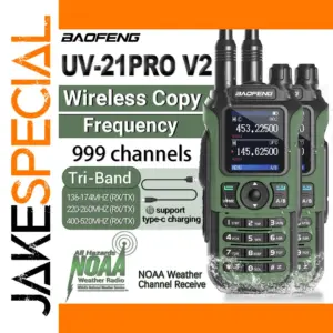 2PCS Baofeng UV-21 Pro V2 Walkie Talkies