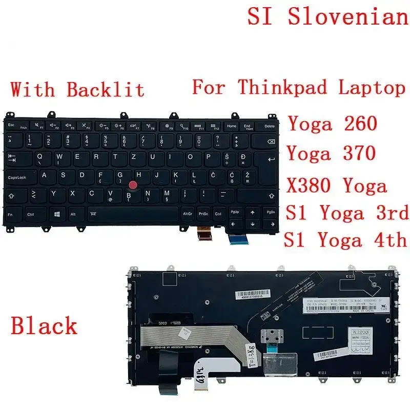 German Czech Hungarian Slovakian Backlit Keyboard for Lenovo Yoga 7 German Czech Hungarian Slovakian Backlit Keyboard for Lenovo Yoga - Image 7