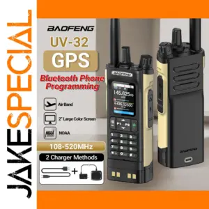 Baofeng UV-32 GPS Bluetooth Walkie Talkie