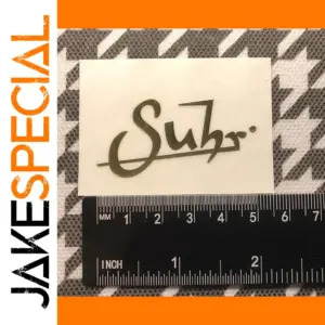 2Pcs Suhr Gold Headstock Guitar Decals