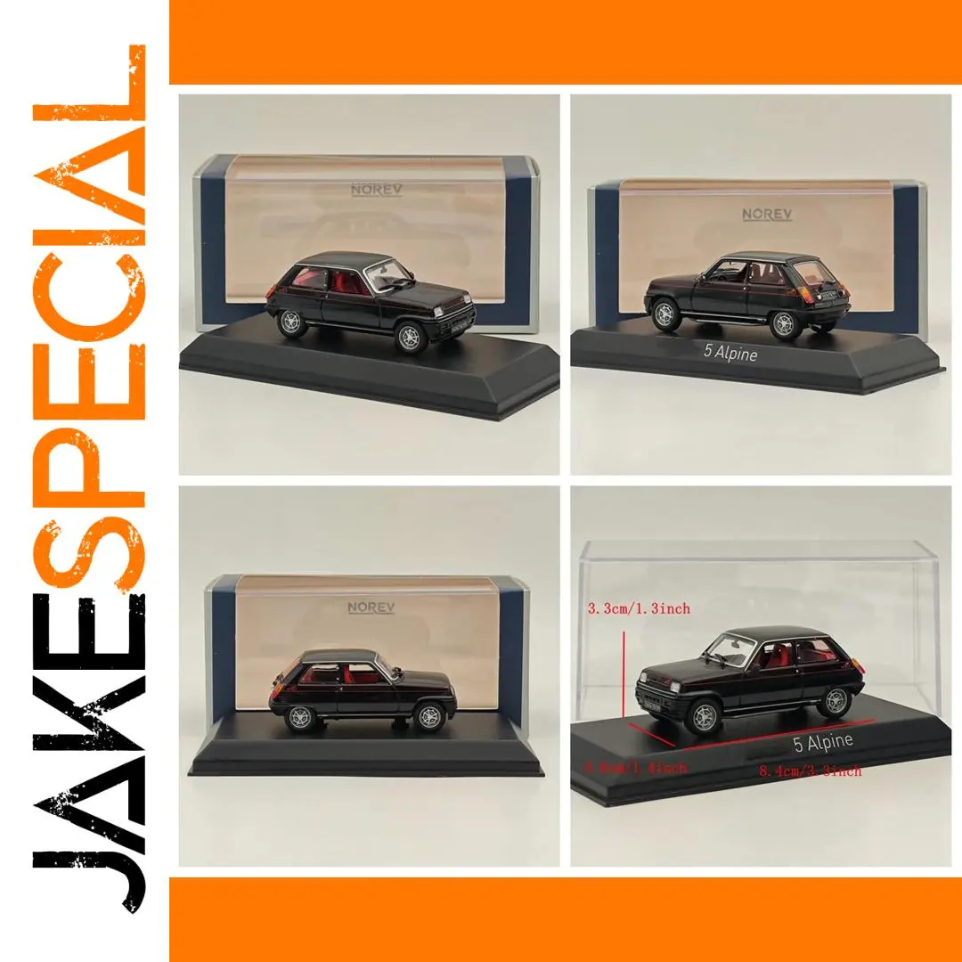 Norev 5 Alpine Diecast Model Car Black 1:43 1 Norev 5 Alpine Diecast Model Car Black 1:43