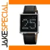 Skmei 2312 Digital Square Wristwatch Silver Leather