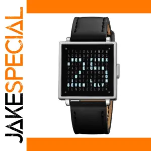 Skmei 2312 Digital Square Wristwatch Silver Leather
