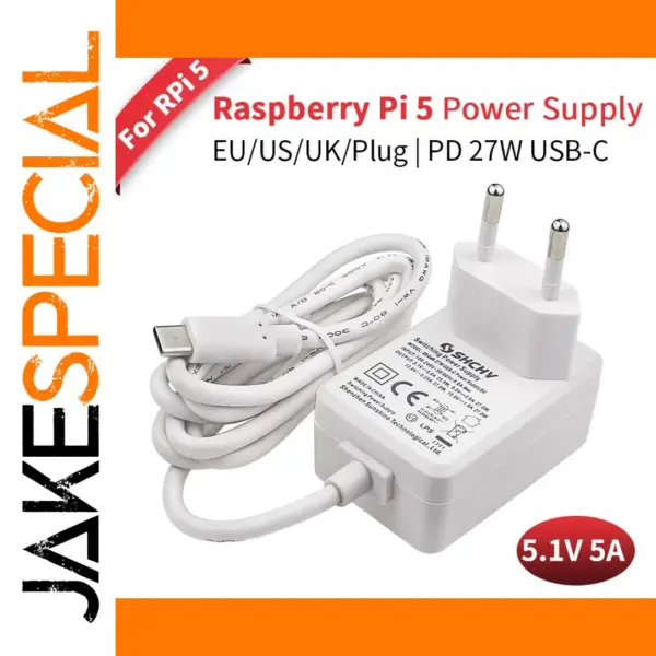 27W USB Type-C Power Supply for Raspberry Pi