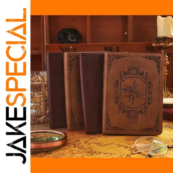 A6 Vintage PU Leather Journal with 144 Sheets