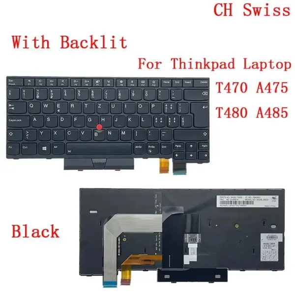 Lenovo ThinkPad Backlit Keyboard for T470/T480 and More - Image 12