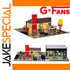 1:64 Scale Car Garage Diorama Model Set