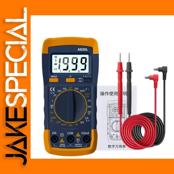 A830L Digital Multimeter with LCD Display