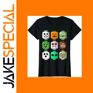 Colorful Monster Faces Graphic T-Shirt