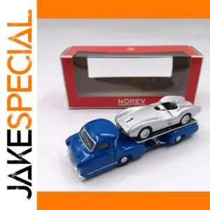 NOREV 1:64 Blue Alloy Trailer Model