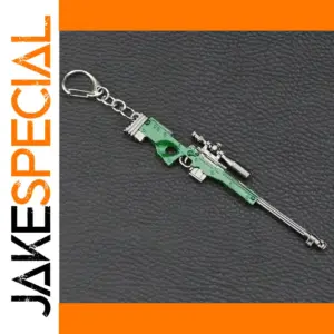 Sniper Rifle Keychain Metal Pendant Accessory