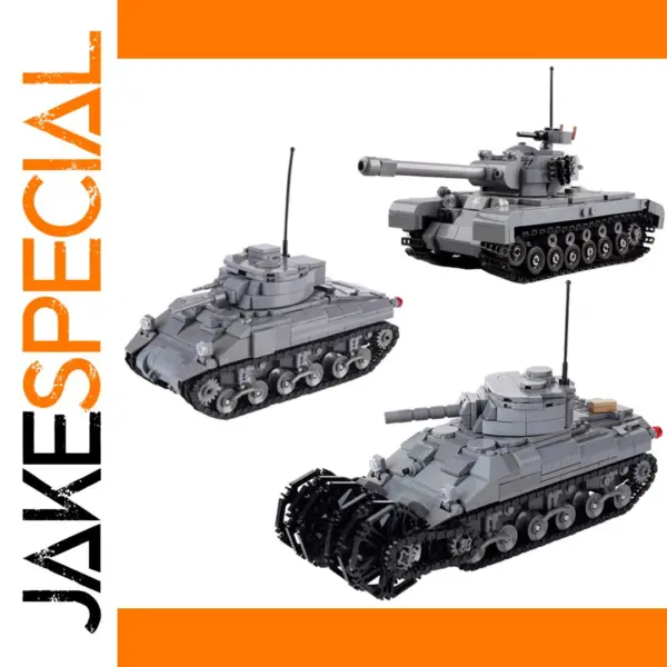 WWII US Military Sherman M4 Tank Model Kit