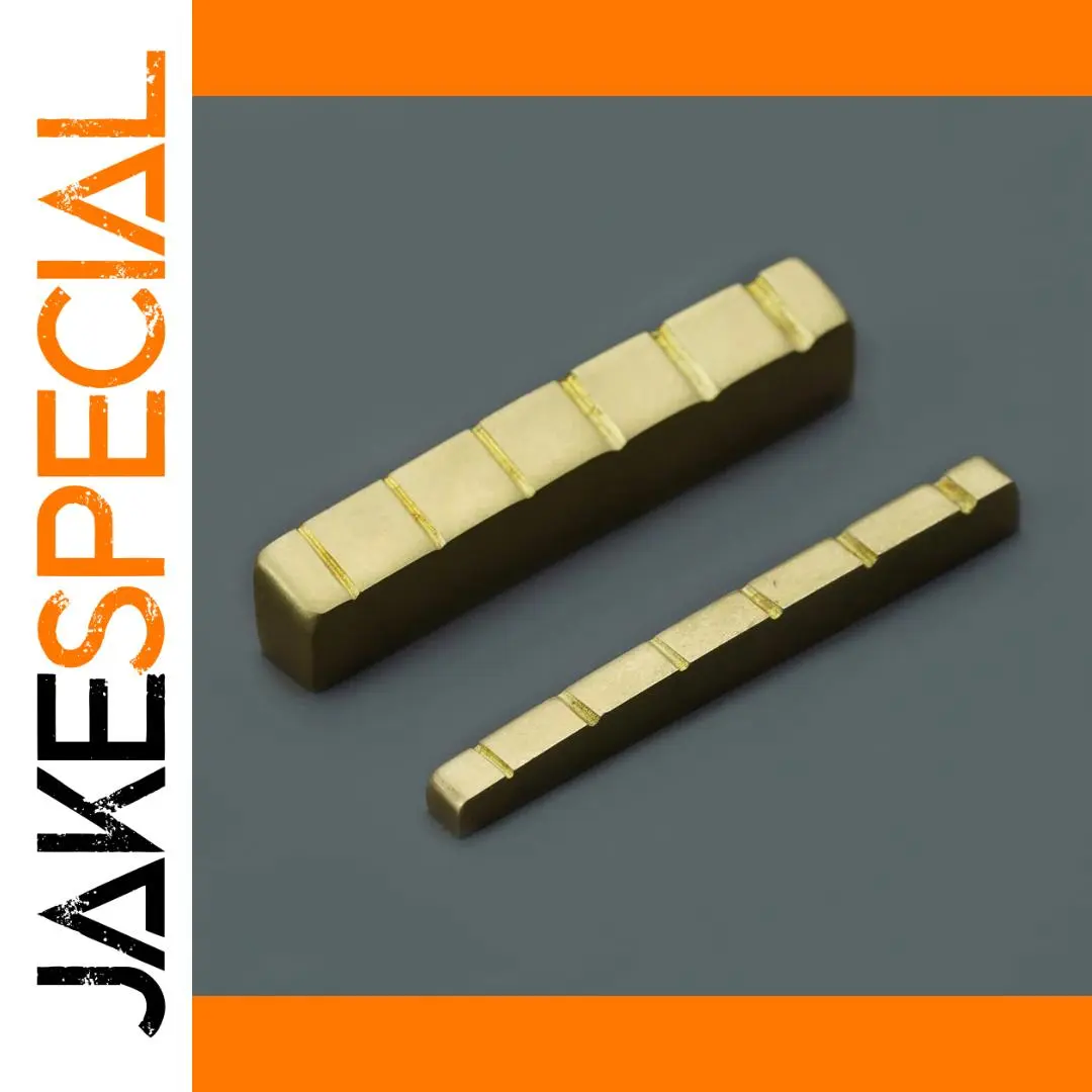 Brass Guitar Nut for LP Guitars 43 mm 1 Brass Guitar Nut for LP Guitars 43 mm