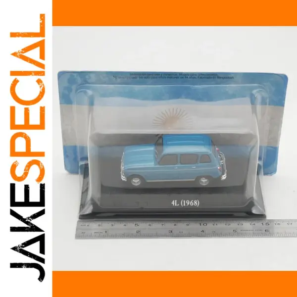 Diecast 1:43 Alloy Car Model 1968 4L Static Display Collectible