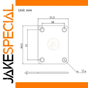 dimensions fender strat neck plates js