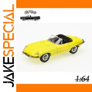 GFCC 1:64 Vintage Yellow Convertible Model Car
