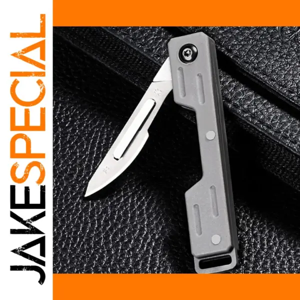 Mini Folding Scalpel Knife with 10 Blades