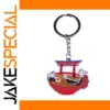 Ramen Wave Keychain Shrine Torii Japan Art