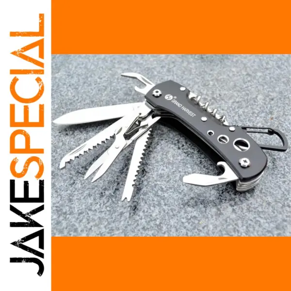 11-in-1 Folding Survival Multitool Knife
