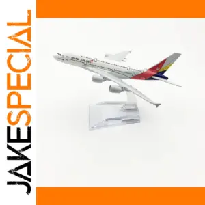Asiana Airlines Model Airplane with Stand 1:400