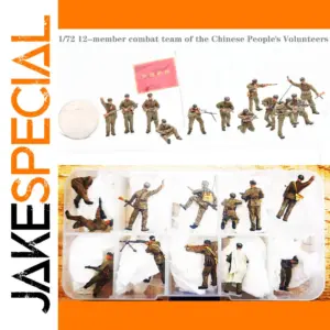 12-Piece Chinese People's Volunteers Combat Figurine Set
