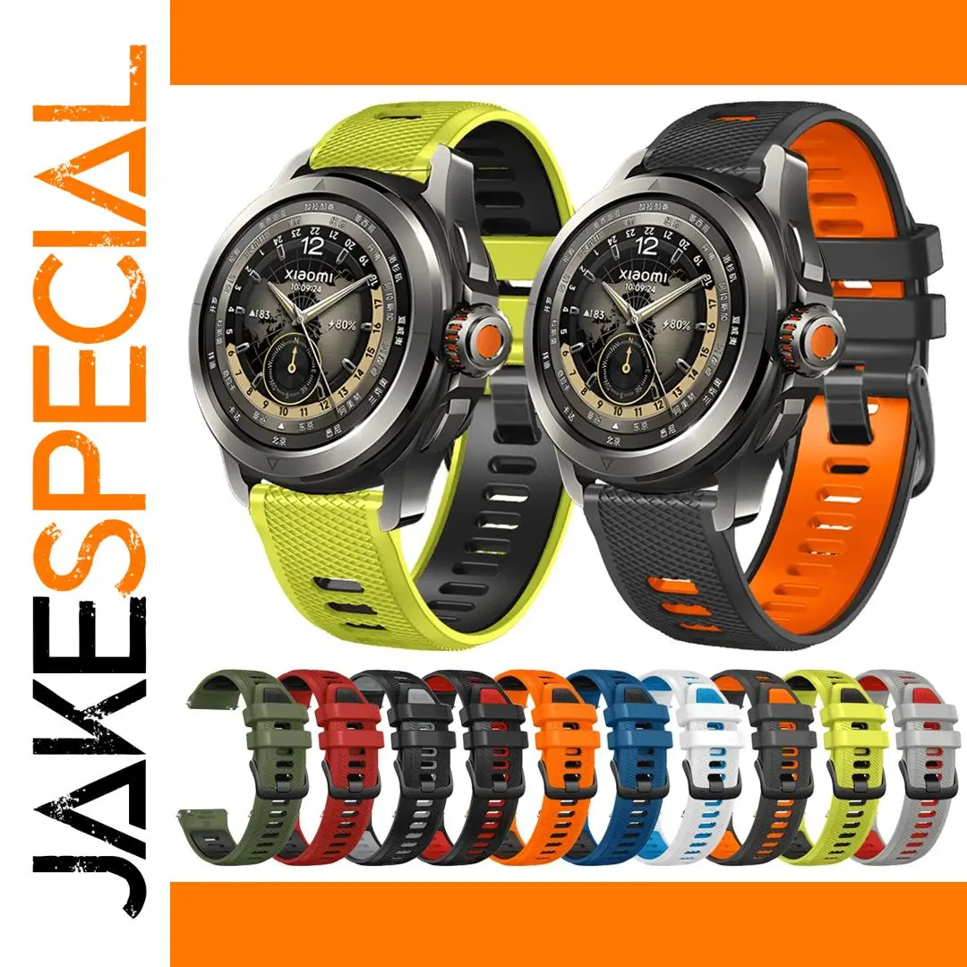 Two-Tone Silicone Strap for Xiaomi Watch S4 1 Two-Tone Silicone Strap for Xiaomi Watch S4