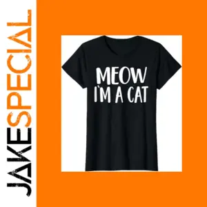 Meow I'm A Cat Black Short Sleeve T-Shirt