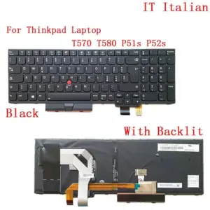Lenovo ThinkPad T570 P51S Backlit UK Keyboard 33 e2ddf5f6 no logo