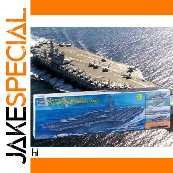 USS Nimitz Class CVN-68 Aircraft Carrier Model Kit 1/500