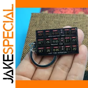 Back To The Future Marty McFly Time Travel Keychain