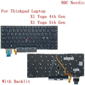Backlit Spanish Keyboard for Lenovo ThinkPad X1 Yoga 30 e31ae9d1 no logo
