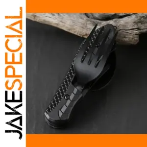 Multi-Functional Stainless Steel Camping Cutlery Set