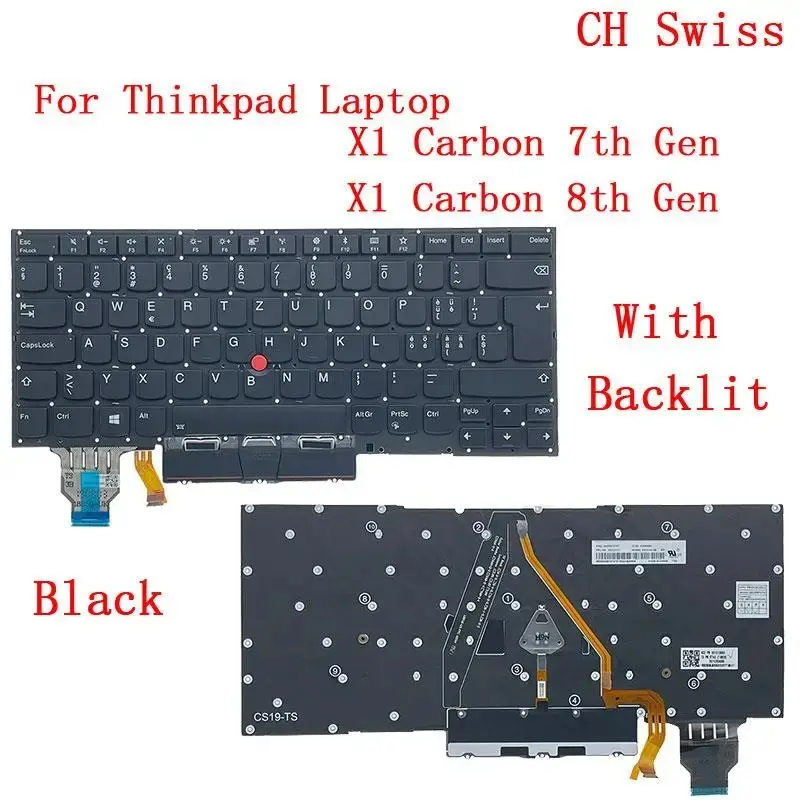 Backlit Keyboard for Lenovo ThinkPad X1 Carbon 7th-8th Gen 11 Backlit Keyboard for Lenovo ThinkPad X1 Carbon 7th-8th Gen - Image 11