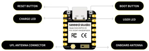 Seeed Studio XIAO ESP32C6 IoT Development Board - Image 13