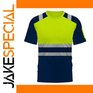 High Visibility Breathable Work Shirt Summer Reflective T-Shirt