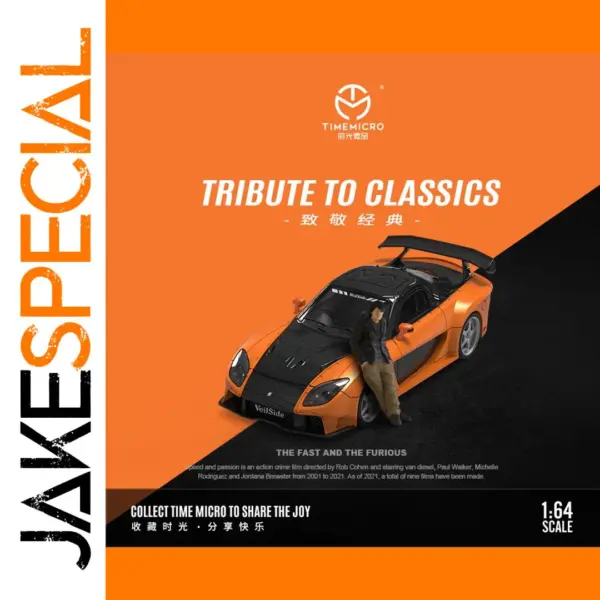 Time Micro RX-7 Fast and Furious Diecast Model