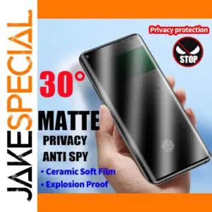 Matte Ceramic Privacy Screen Protector for Samsung Galaxy